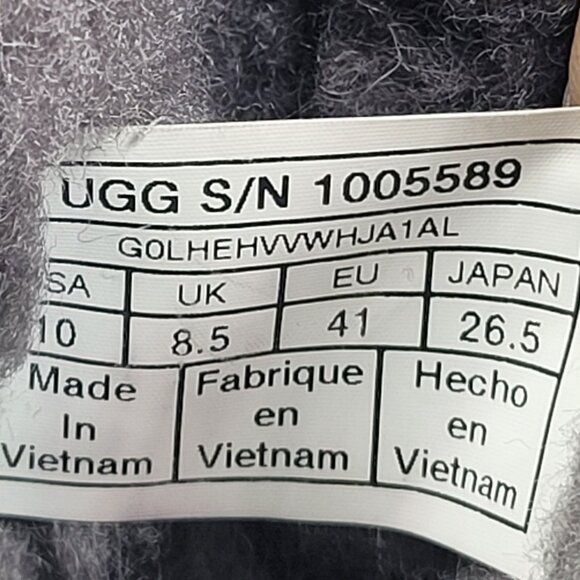 UGG Adirondack II Women's Gray And Black Snow Boots S/N1005589 US Size 10 - Picture 11 of 11